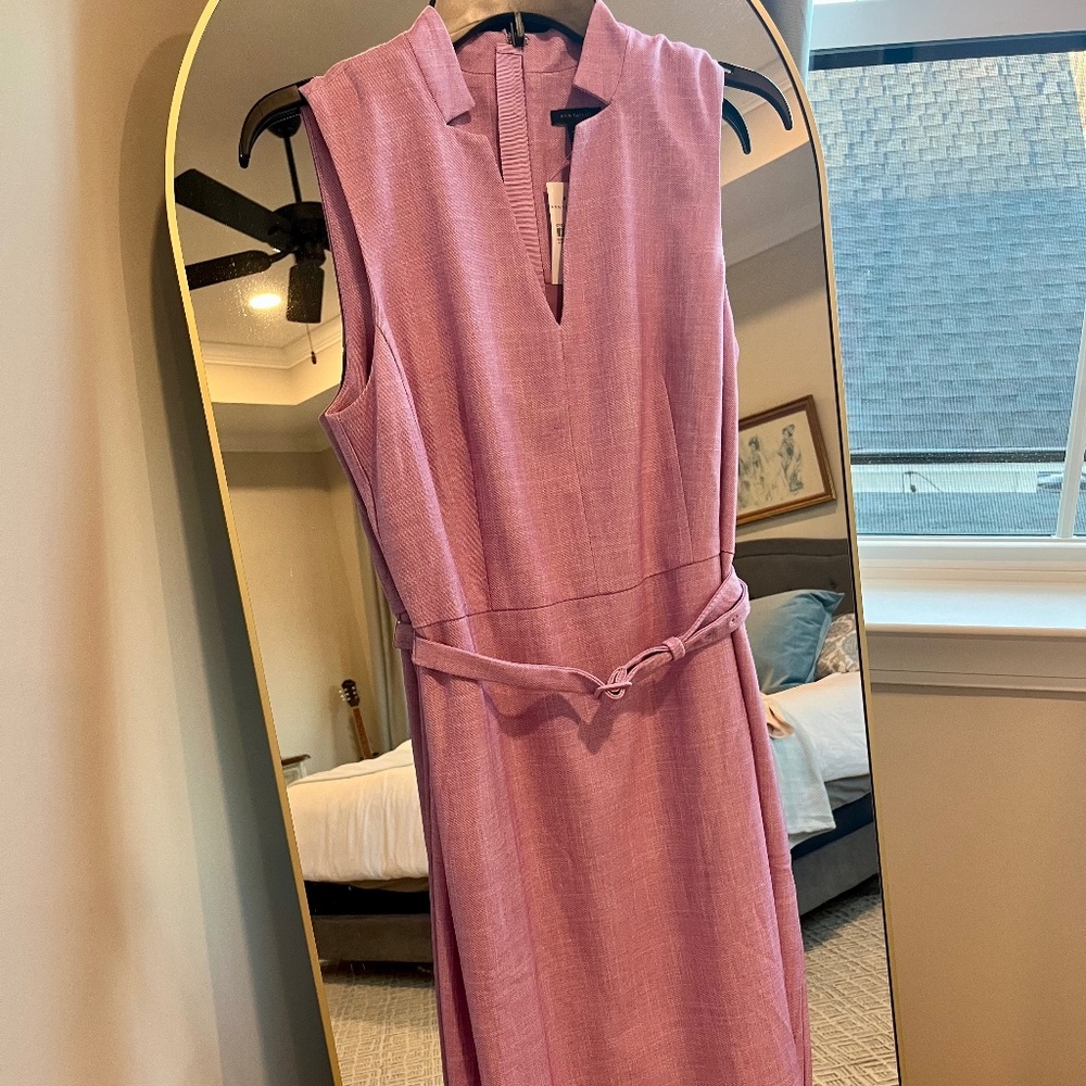 Lavender Business Casual Dress- Linen and Lightweight